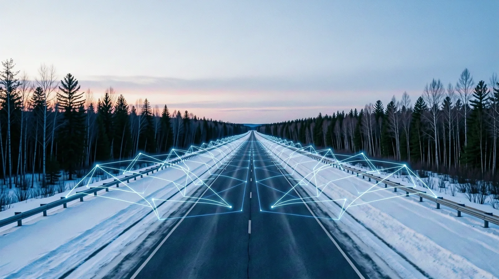 Data visualization over a Canadian highway